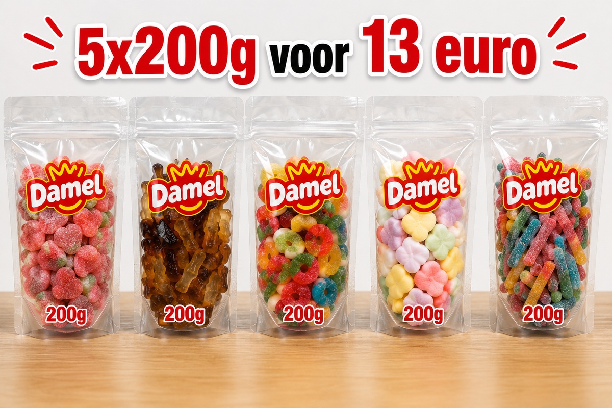 5x200g snoepjes